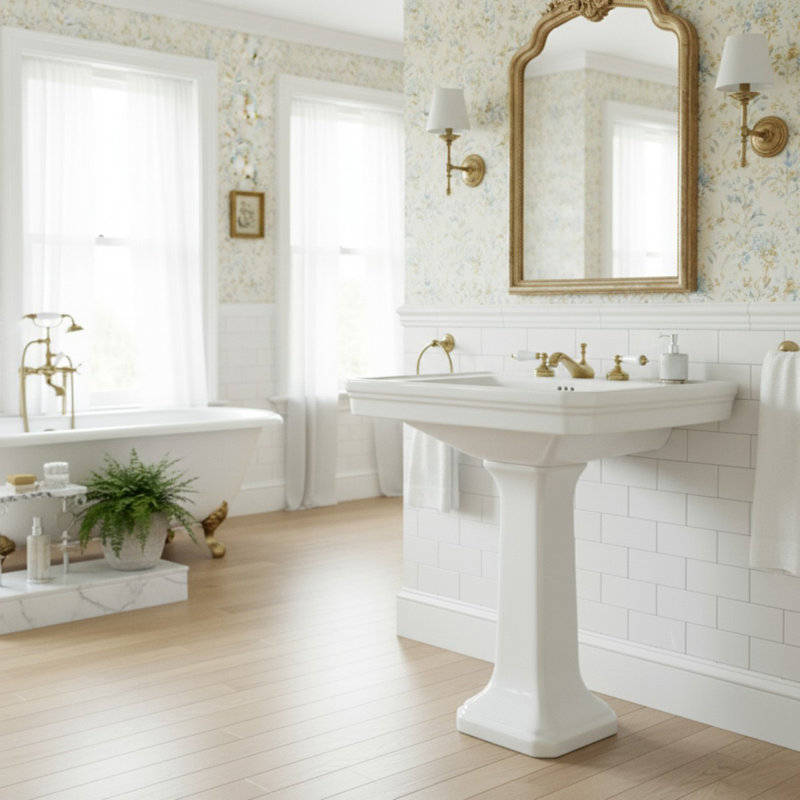 Darby Home Co Dunkle 22'' Reno-Gloss Vitreous China Rectangular Bathroom Sink with Overflow