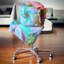 Spectaculaire vitrail avec spirales - coussin imprimé floral-30735604-30718510-30718514