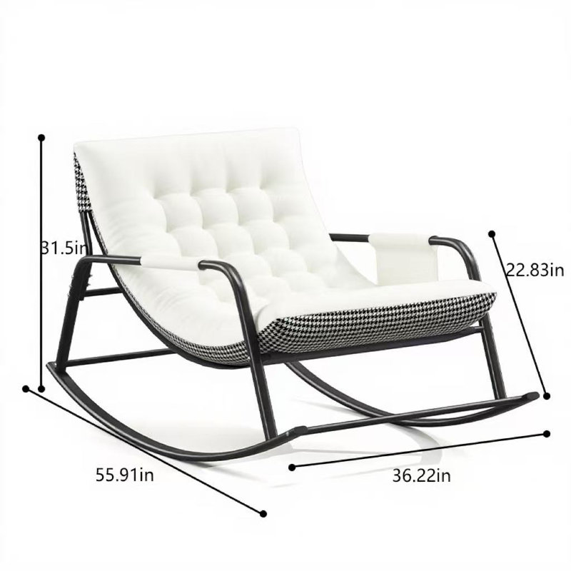 Chaise berçante double