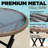 Metal Wicker Bistro Set with Round Table