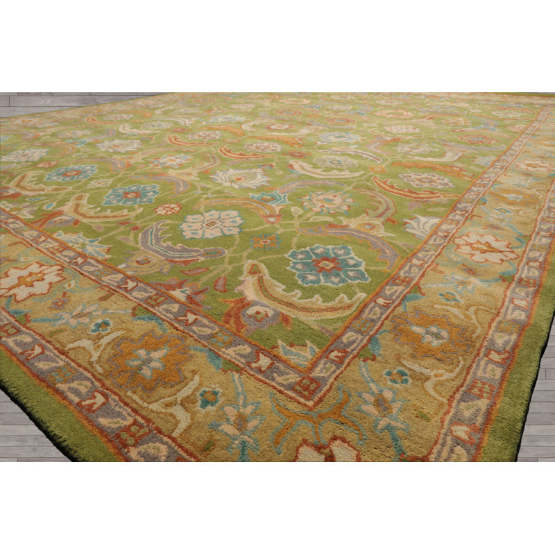 Tapis multicolore en laine touffeté à la main, Rectangle 8 pi x 10 pi