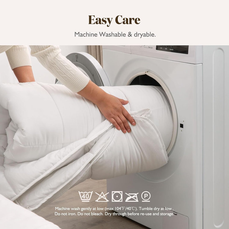 Couverture légère en duvet synthétique toutes saisons, Simple