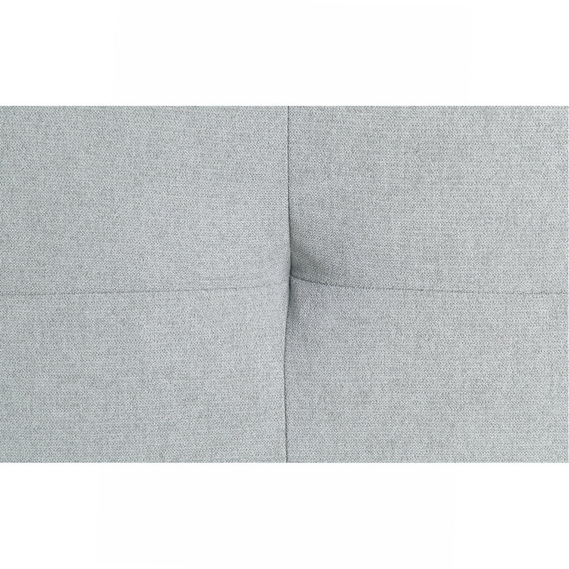 Canapé-lit en velours gris avec oreiller Melange