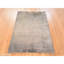 Tapis oriental brun clair Castor 3 pi 2 po x 5 pi 1 po, motif uni uni, 100% laine noué à la main