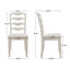 Chaise d'appoint de style campagnard en bois massif 36 po-493332849-493332854