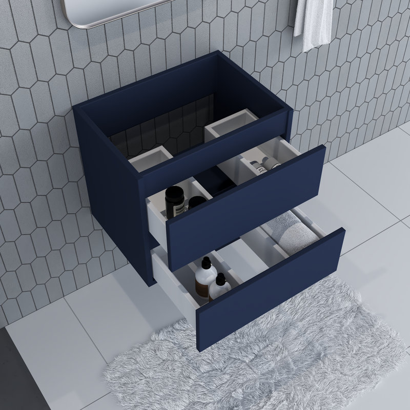 Salt 23.5 " Single Bathroom Vanity Base, Navy