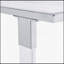 Table d'appoint en verre, table de bout, table carrée en verre avec base en métal pour salon, chambre à coucher, balcon, maison et bureau