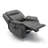 Abbagail 38.9" Wide Overstuffed Faux Leather Manual Recliner with Massage and Heating-1258749624