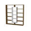 135.7cm H x 125cm W Library Bookcase-92932661