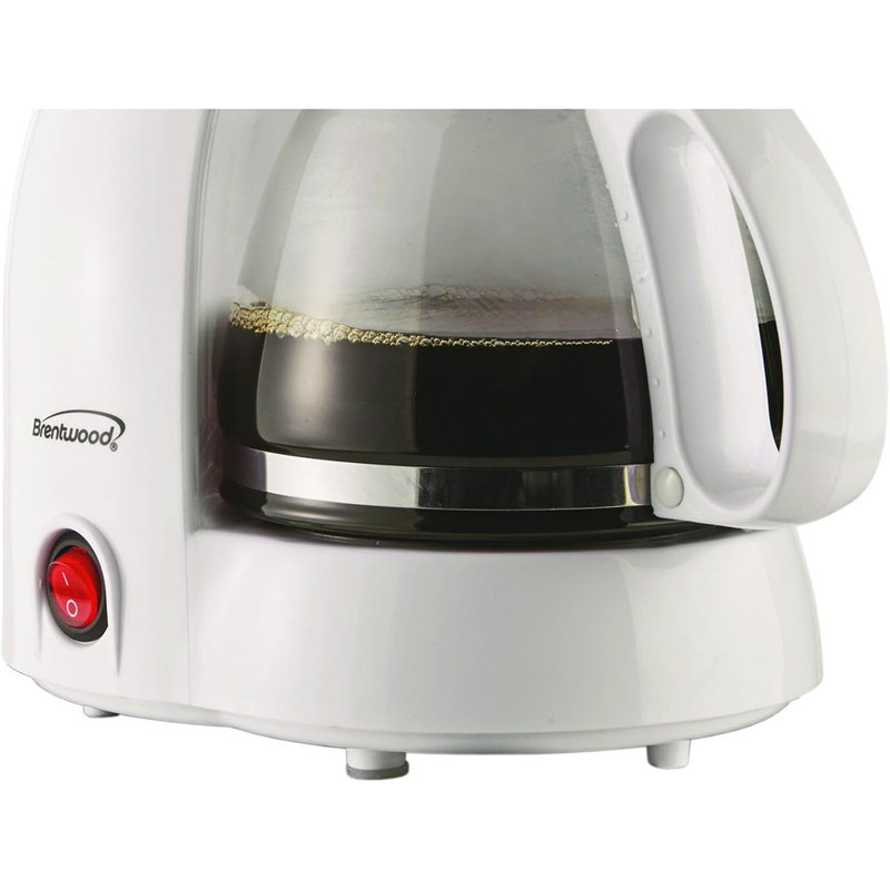 Brentwood Appliances 4-Cup Coffee Maker, White