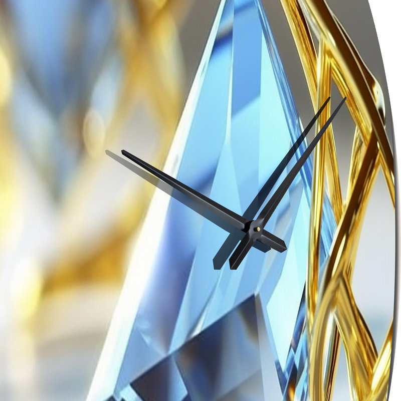 Horloge murale Atomic Abstraction Photonic Crystals I, Très grand