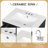 24" Bathroom Vanity With Sink And Drawers,   Freestanding Vanity Cabinet With Ceramic Top And Storage Shelves, MDF And Solid Wood Base, Modern Sink Cabinet For Small Bathrooms-705312582