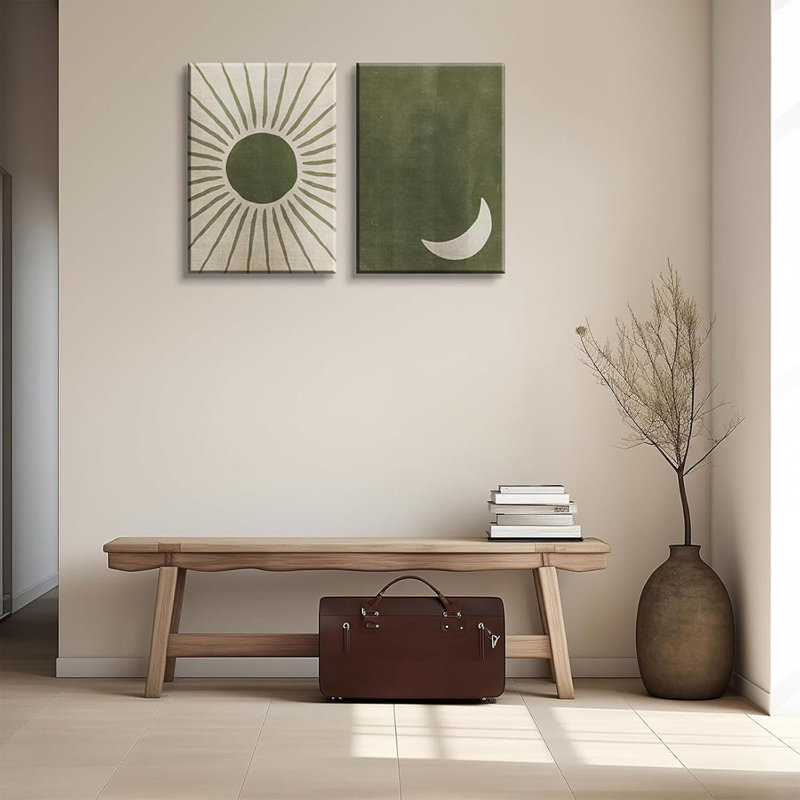 2 Piece Wrapped Canvas Print, 40 cm H x 30 cm W