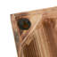 Décoration murale attrayante en bois triangulaire en couches - Or massif naturel et or 31,5 po x H 23,57 po x P 1,61 po, décoration intérieure décorative