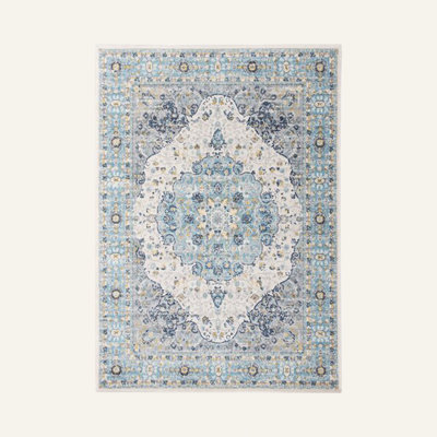 Barlow Oriental Cream/Blue/Yellow Indoor Rug