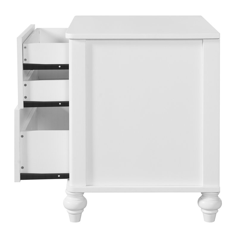 Table de chevet 23 po avec 2 tiroirs