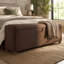 Banquette 59 po en velours avec repose-pieds-24428336