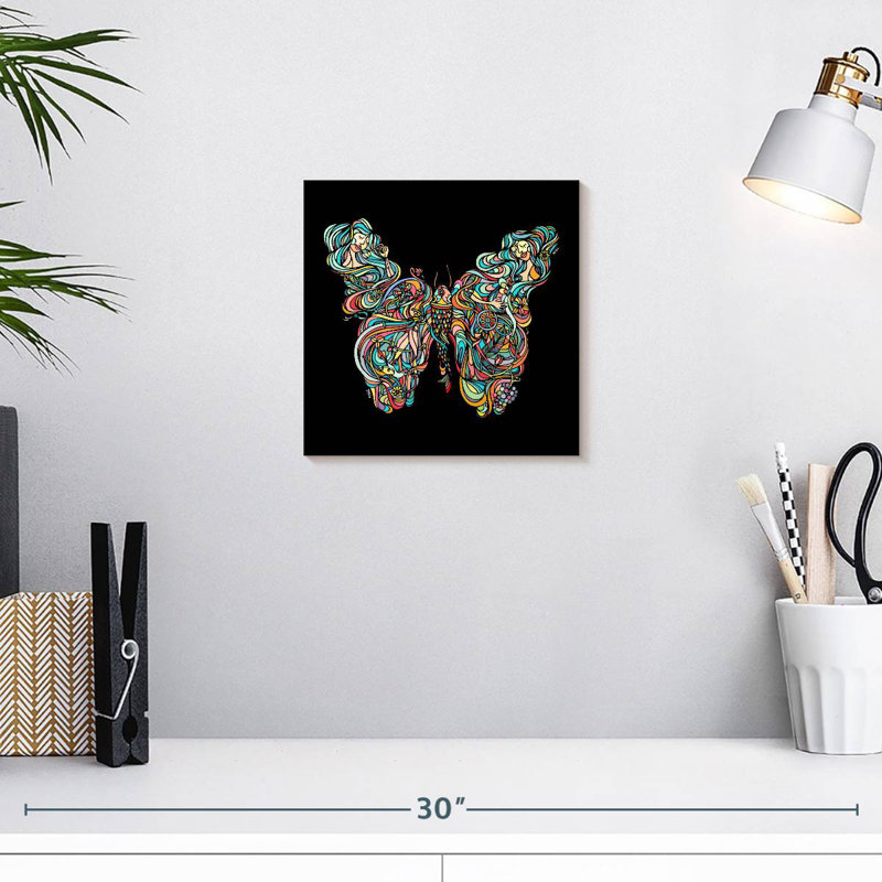Papillon vibrant Brampt, H 10 po x l 10 po