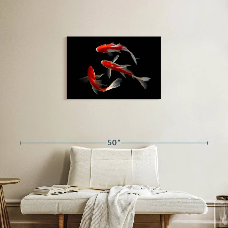 Koi Fish Trio, 20" H x 30" W
