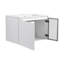 Meuble-lavabo mural 30 po avec lavabo en céramique et portes à fermeture en douceur