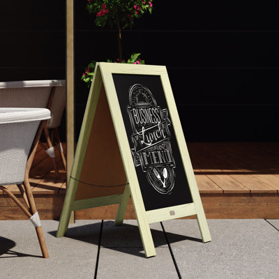 Millworks Flash Furniture Yes Porcelain Wood Chalkboard