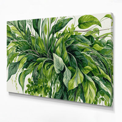 Art mural sur toile vert