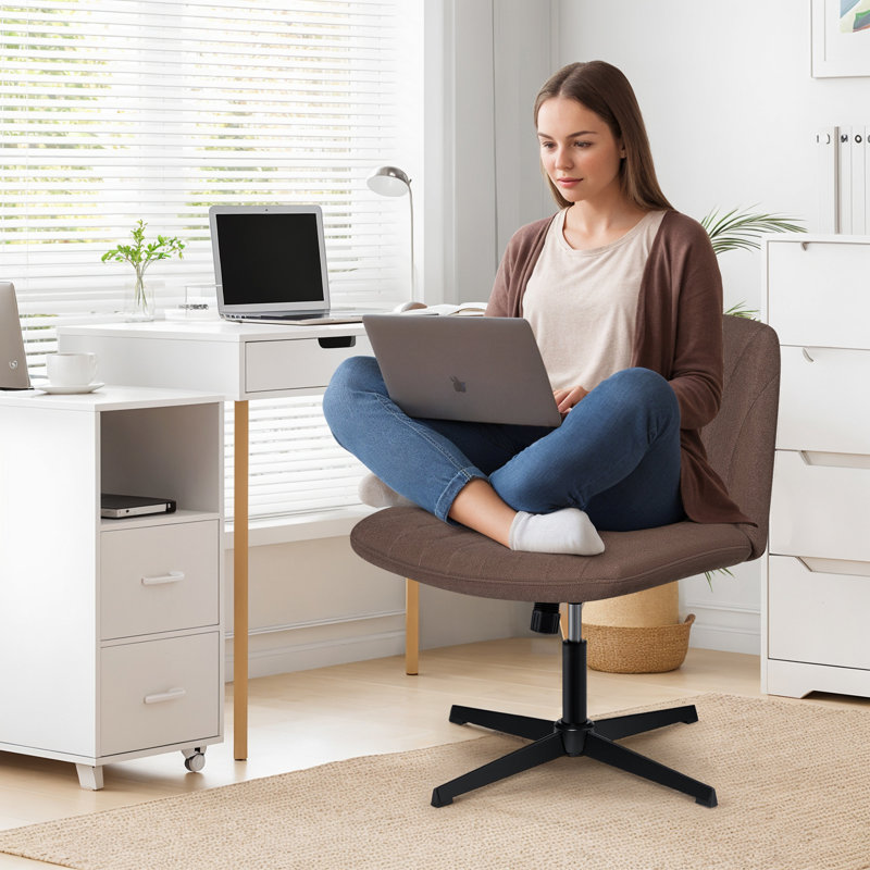 Chaise de bureau Damar Criss, Brun, No
