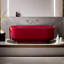 Baignoire moderne rouge