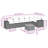 Vidaxl Garden Sofa Set Grey