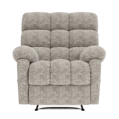 Fauteuil oscillant inclinable, chenille beige