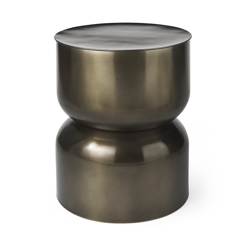 Iron Top End Table