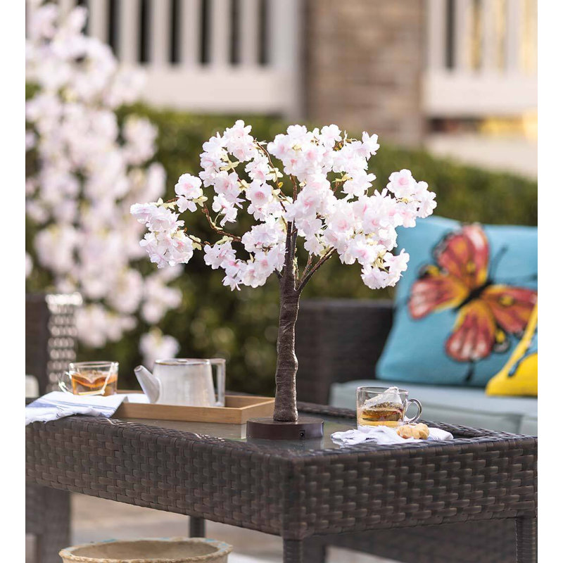 18'' Faux Cherry Blossom Tree, 19" H x 15" W x 15" D