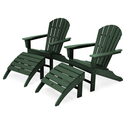 POLYWOOD South Beach 4-Piece Adirondack Set