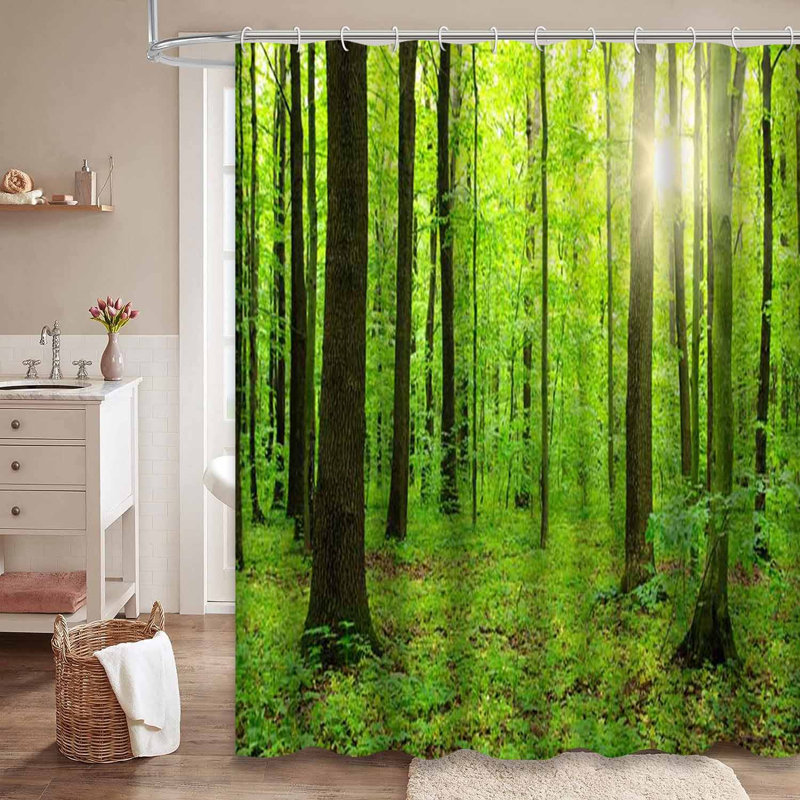 Rideau de douche Sun Forest, L 72 po x l 78 po