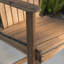 Ensemble de 2 tabourets de bar d'extérieur en bois d'acacia avec dossier à lattes-663635180