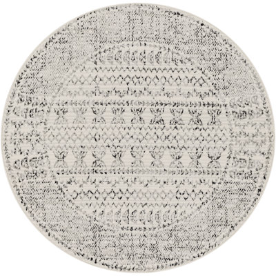Alza Southwestern Gray/Black/Ivory Area Rug