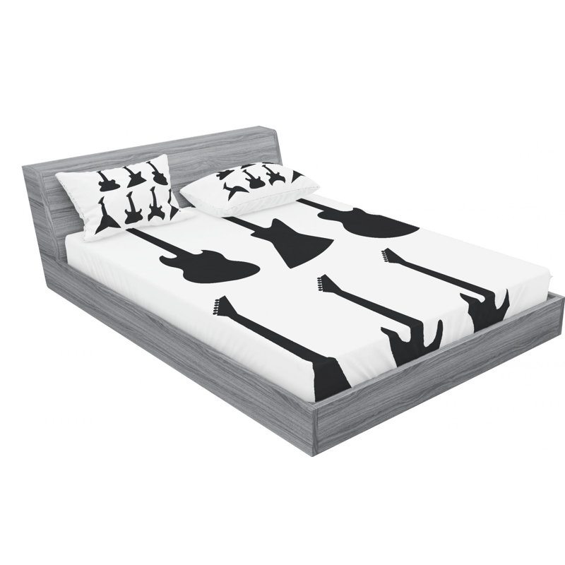 Microfiber Sheet Set, Queen Sheet Set + Fitted Sheet + 2 Pillowcases