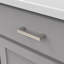 Poignée de la collection Coventry - Poignée d'armoire centrale à centre de 3-3 / 4 po nickel satiné - Quincaillerie transitionnelle pour tiroirs et armoires-62072852-112898165-112898169