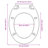 vidaXL Soft-Close Toilet Seat Beige Oval-113007554