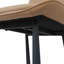 Chaises de salle à manger modernes en similicuir minimaliste, pieds en fer, chaises à dossier rembourrées de style nordique-542792674