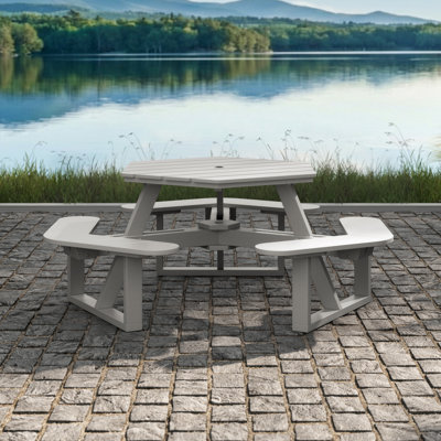 Shoreline Hexagon Picnic Table
