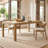 Rectangular Dining Table with Parquet-Style Top-2107367638