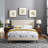 Virginia Platform Bed with Round Splayed Legs-1012535142-1012535160
