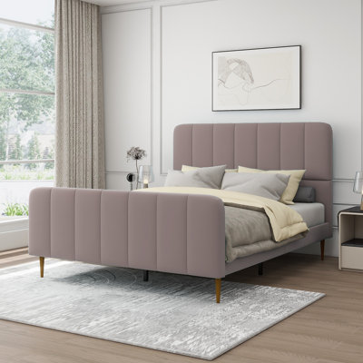 Lit plateforme tapissier Sarosh