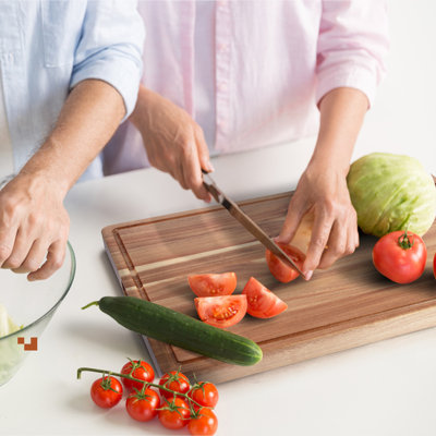 Acacia Wood Cutting Boards For Kitchen, 24 X 18 Inch Thick Wooden Cutting Board,