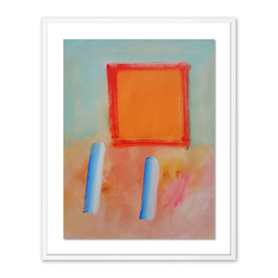 Figures in a Souk B Framed Print