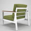 Fauteuil club d'extérieur en métal avec coussin Sunbrella Weston-579346488-579346467