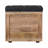 Mini Black Shoe Storage Footstool