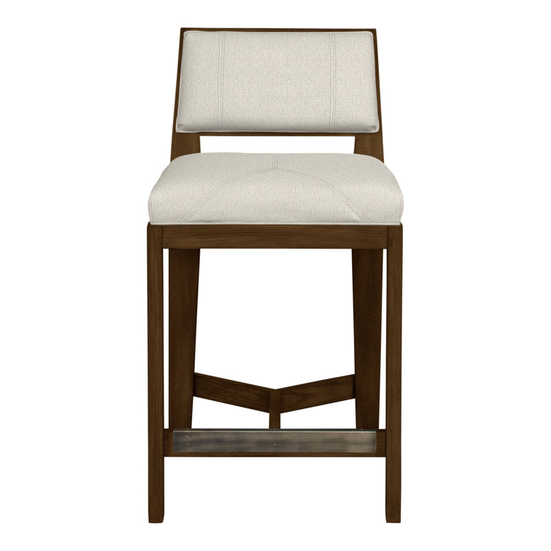 Thom Filicia 32.5'' Stool, Havana, Nomad Snow Crypton® Chenille