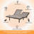 Split Top Queen Adjustable Bed Frame With 14'' Medium Plush Memory Foam Mattress, Wireless Remote & App Control, Massaging, Under Bed Light, E3100 Urban Grey-1483836140